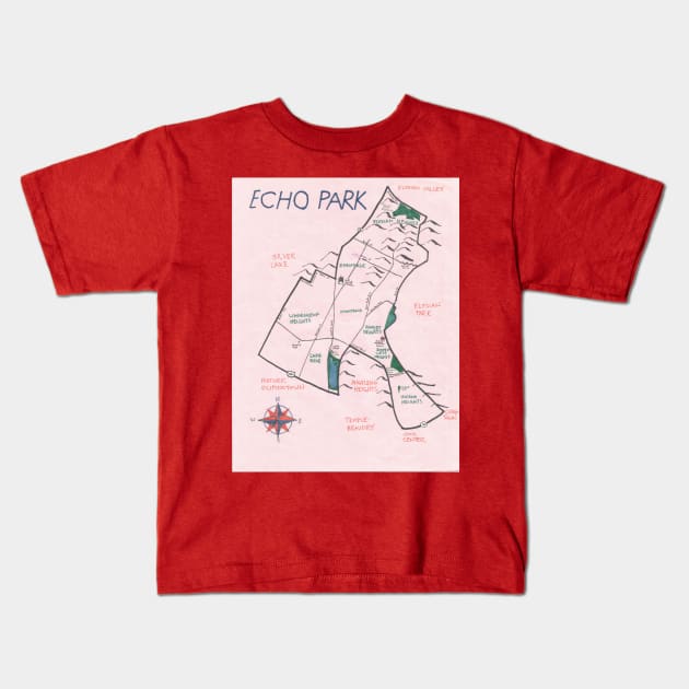 Echo Park Kids T-Shirt by PendersleighAndSonsCartography